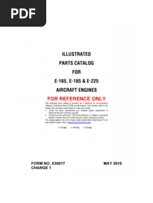 Continental Overhaul Manual X-30016-X30016