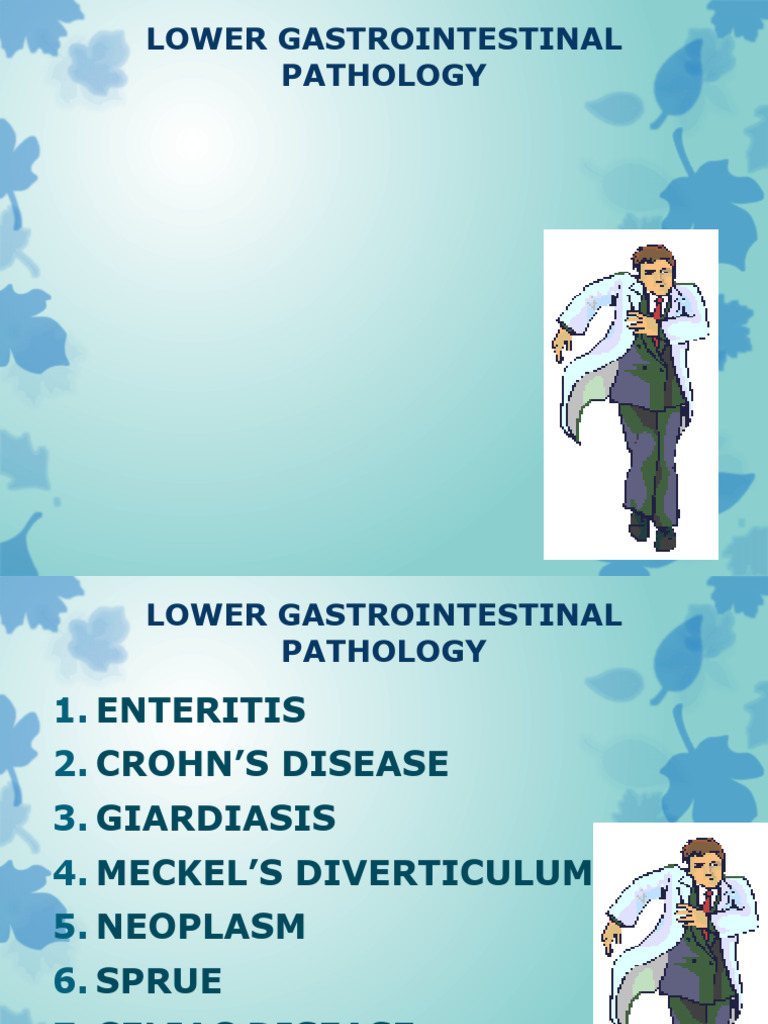 Lower Gastrointestinal Pathologies Guide | PDF | Gastrointestinal Tract ...