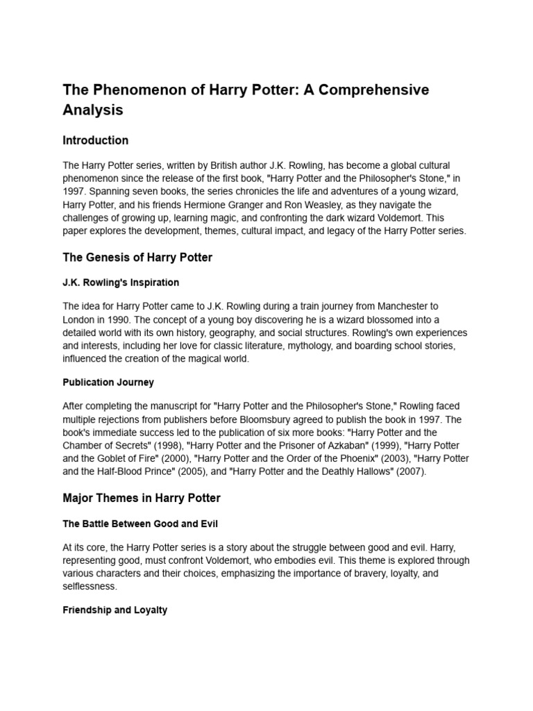 The Magic of Harry Potter Fanfiction: A Cultural Phenomenon Explained