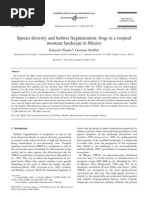 Download Pineda  Halffter 2004 Species diversity and habitat fragmentation frogs in a tropical montane landscape in Mexico by EduardoO_Pineda SN75064103 doc pdf