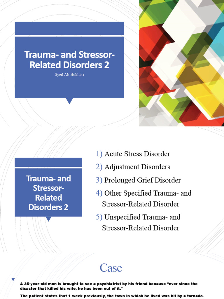 Trauma Disorders Overview | PDF | Psychological Trauma | Grief