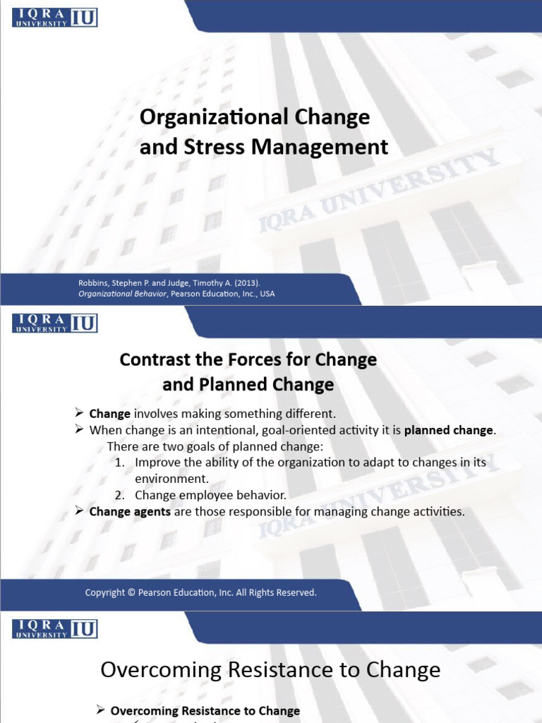 Organization Change and Stress | PDF | Stress (Biology) | Change Management