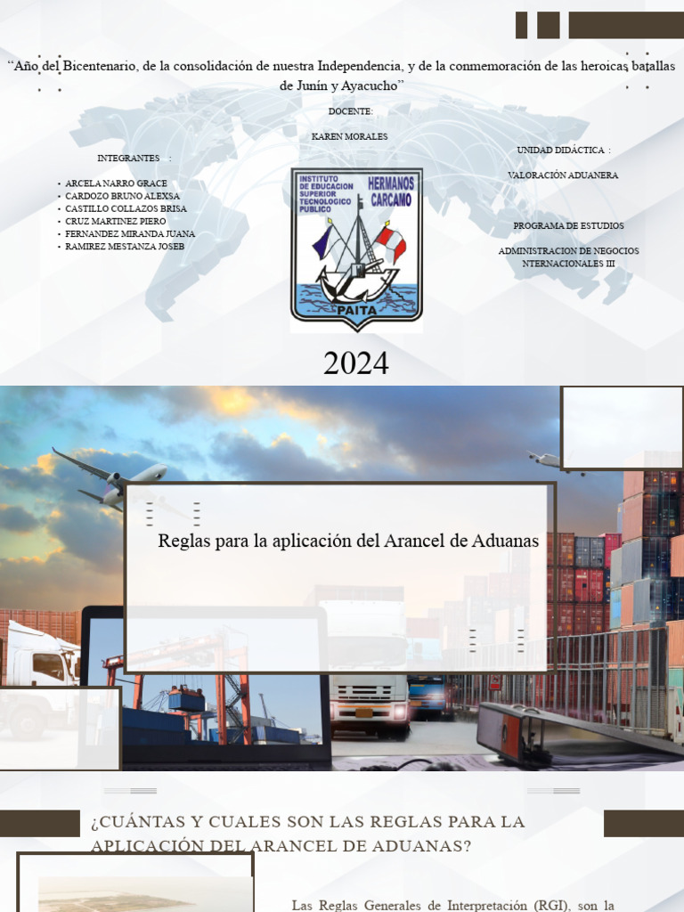 Reglas para La Aplicación Del Arancel de Aduanas | PDF | aduana | Arancel