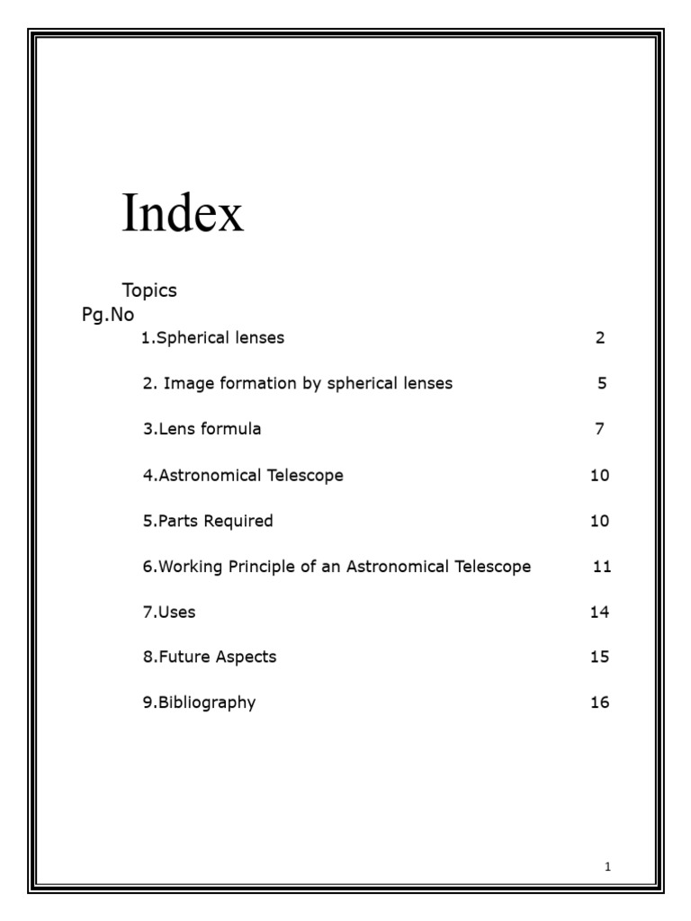 Telescope Pdf Optical Devices Imaging
