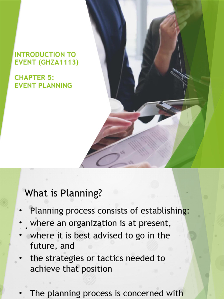 Chapter 5 Event Planning | PDF | Goal | Business