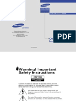 Samsung Dynaflat Owners Manual