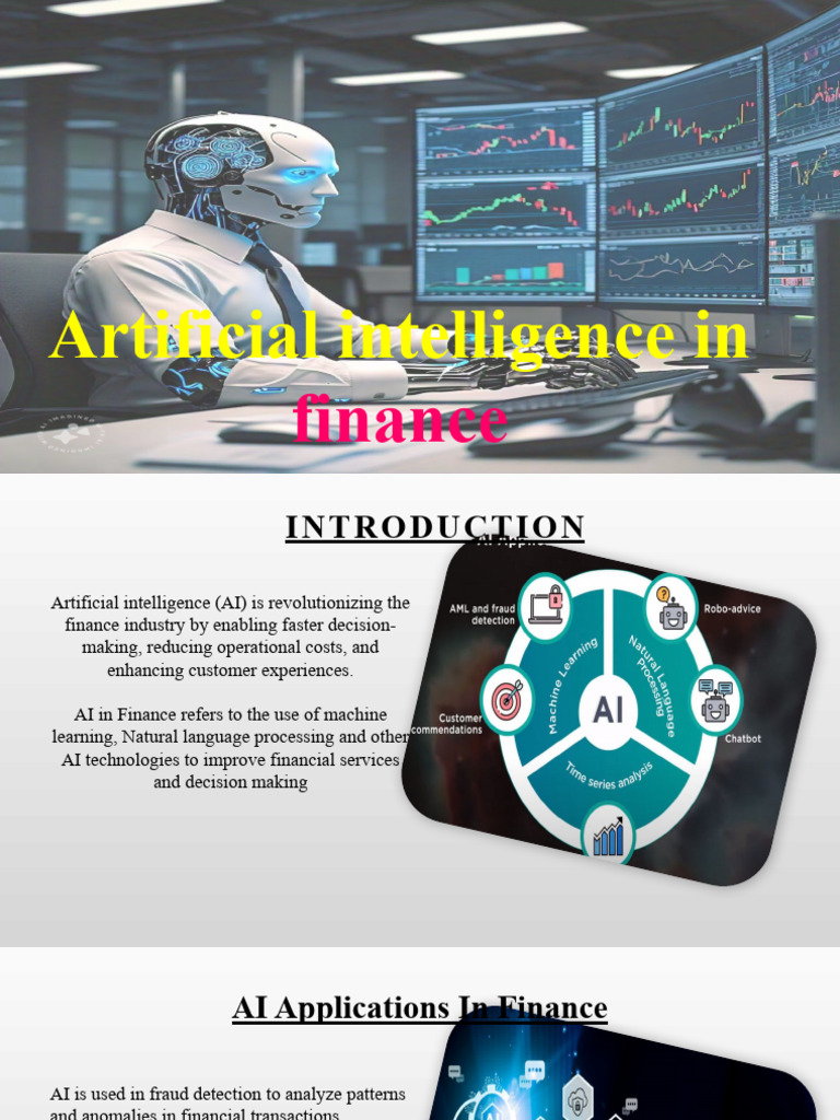Ai Transforming Finance Key Applications Pdf Artificial