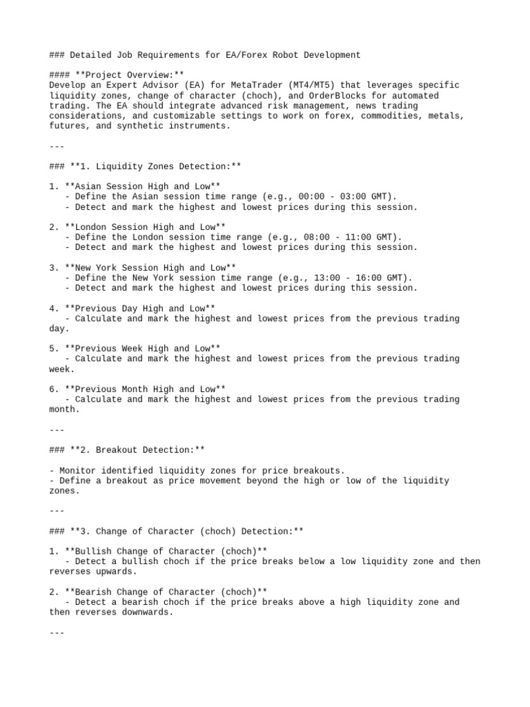 EA Development for Forex Trading | PDF | Market Trend | Futures Contract
