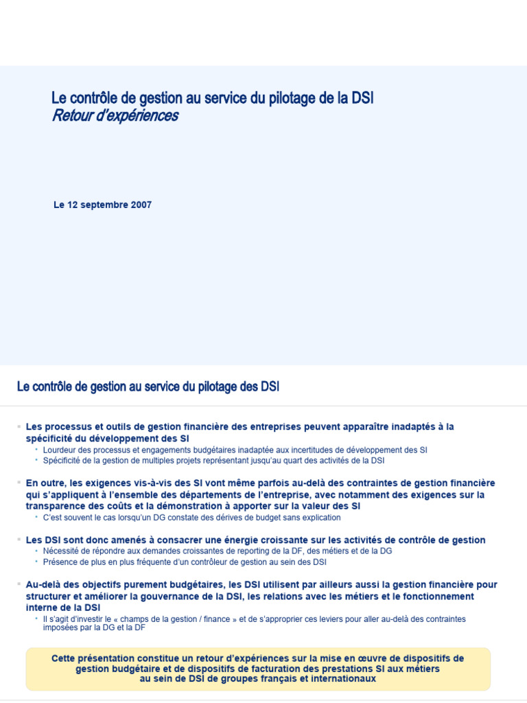 Pilotage financier des DSI : bonnes pratiques | PDF | Facture | Sous ...