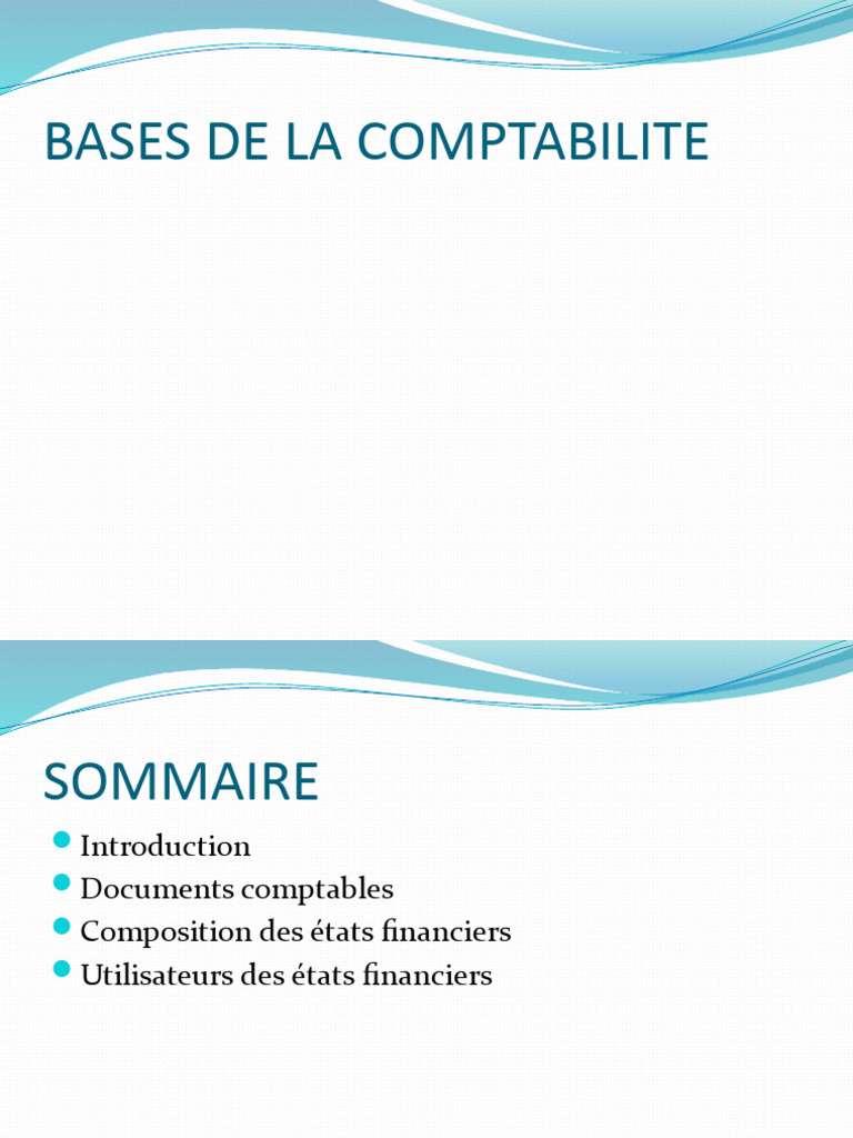 Bases de la comptabilité expliquées | PDF | Bilan comptable | Comptabilité