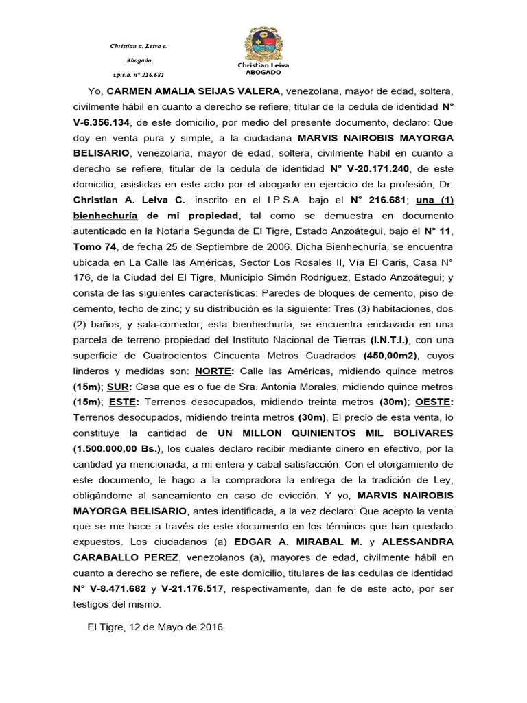 Compra-Venta, Marbis | PDF