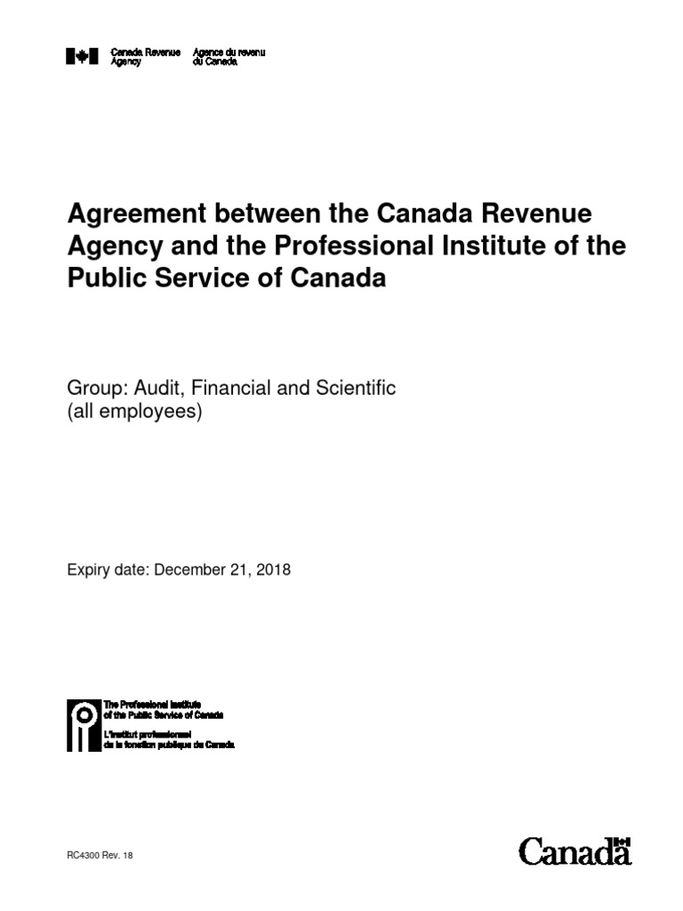 CRA and PIPSC Agreement Overview | PDF | Overtime | Employment