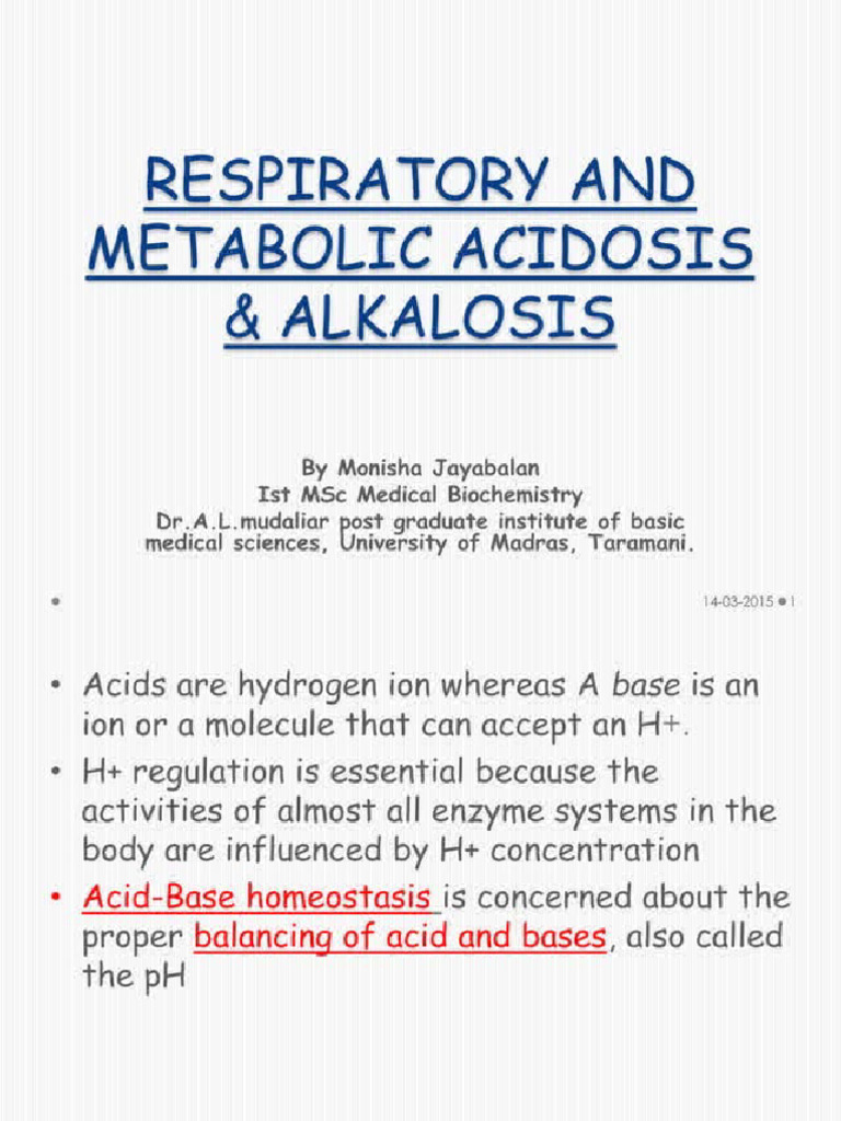Alkalosis and acidosis biochemistry pdf
