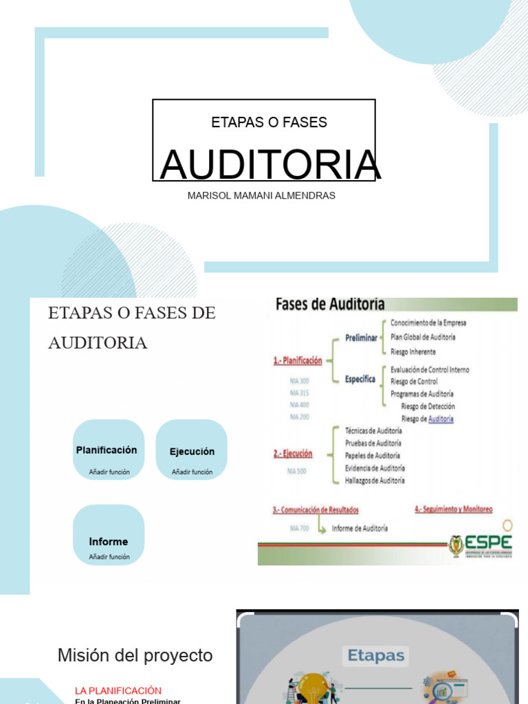 DIAPOSITIVA ETAPAS DE AUDITORIA! | Descargar gratis PDF | Auditoría ...