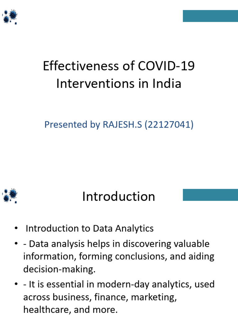 Effectiveness of COVID 19 Interventions in India Simple English | PDF