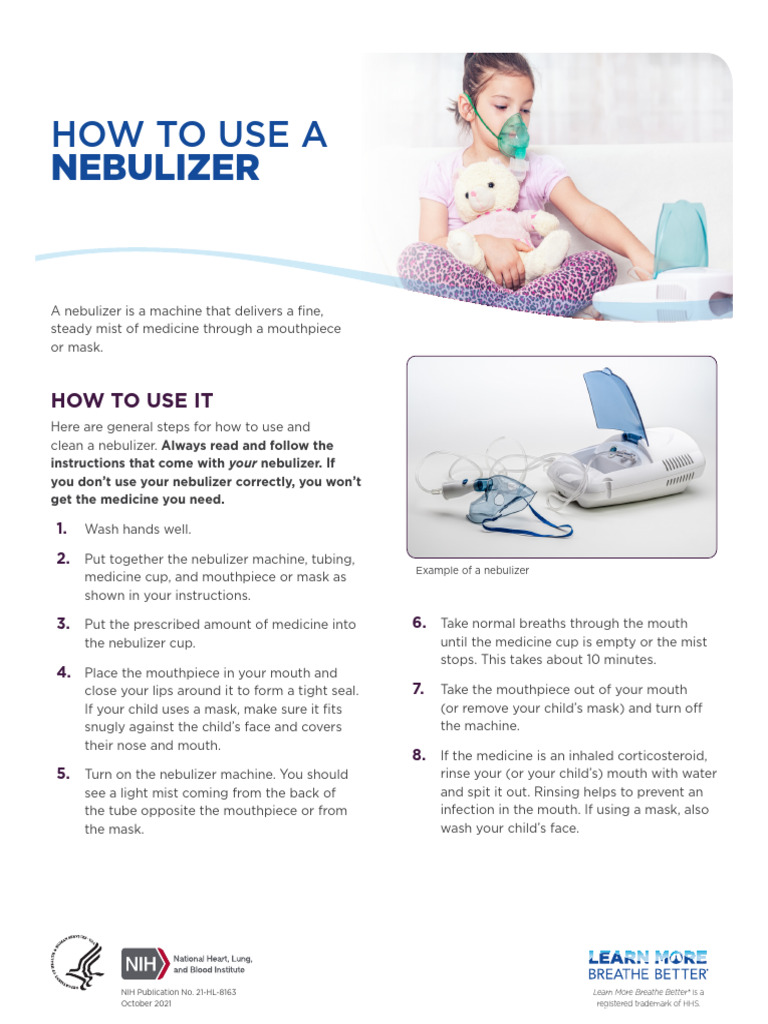 How To Use A Nebulizer 21 HL 8163 | PDF | Diseases And Disorders ...