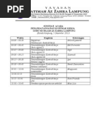 SUSUNAN ACARA SERTIJAB 2013