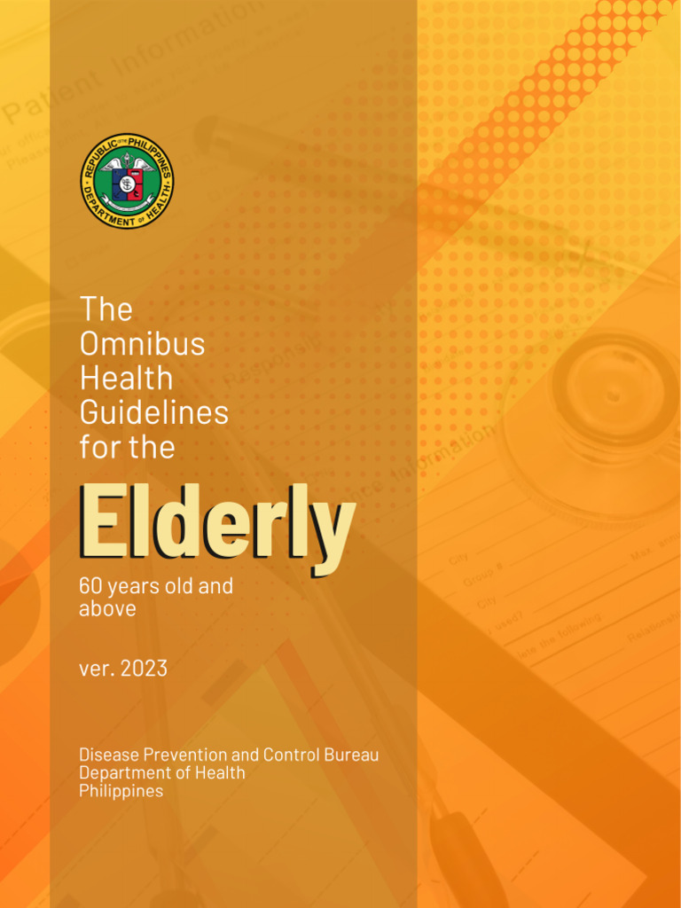 Omnibus Health Guidelines For Elderly Version 2023 - 125016 | PDF ...