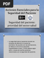 8 ACCIONES ESENCIALES PARA LA SEGURIDAD DEL PACIENTE | PDF | Seguridad ...