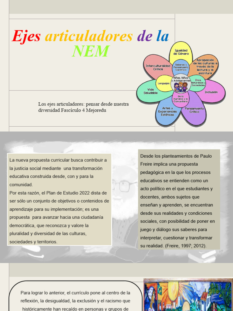 Ejes Articuladores | PDF | Plan de estudios | Igualdad social