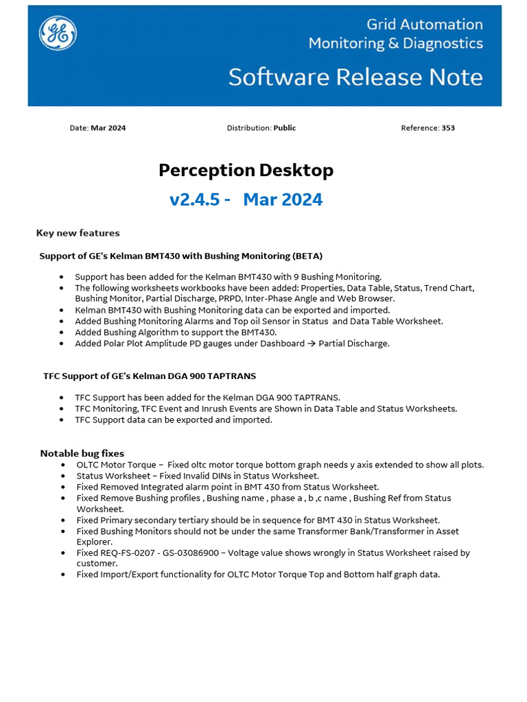 Perception-Desktop-CX-GAM&D-TM-003 - Software Release Note - MD - March ...