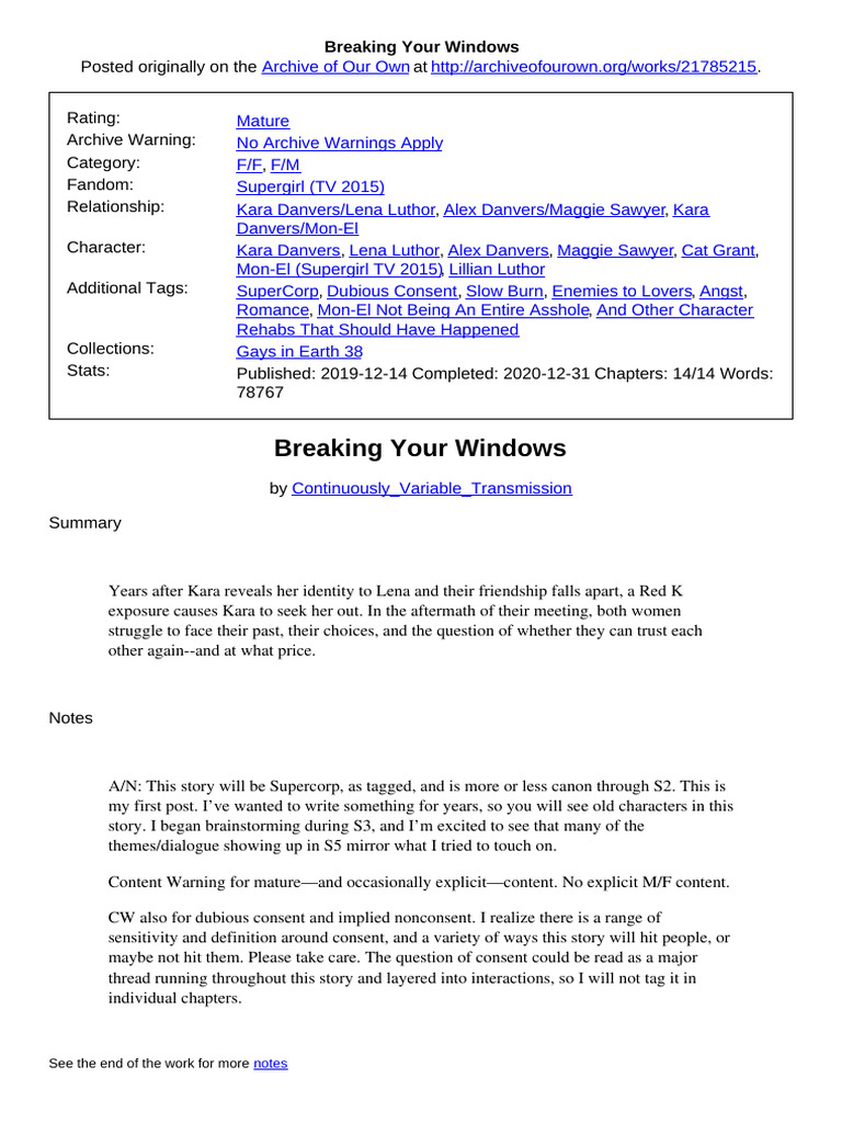 Breaking Your Windows | PDF