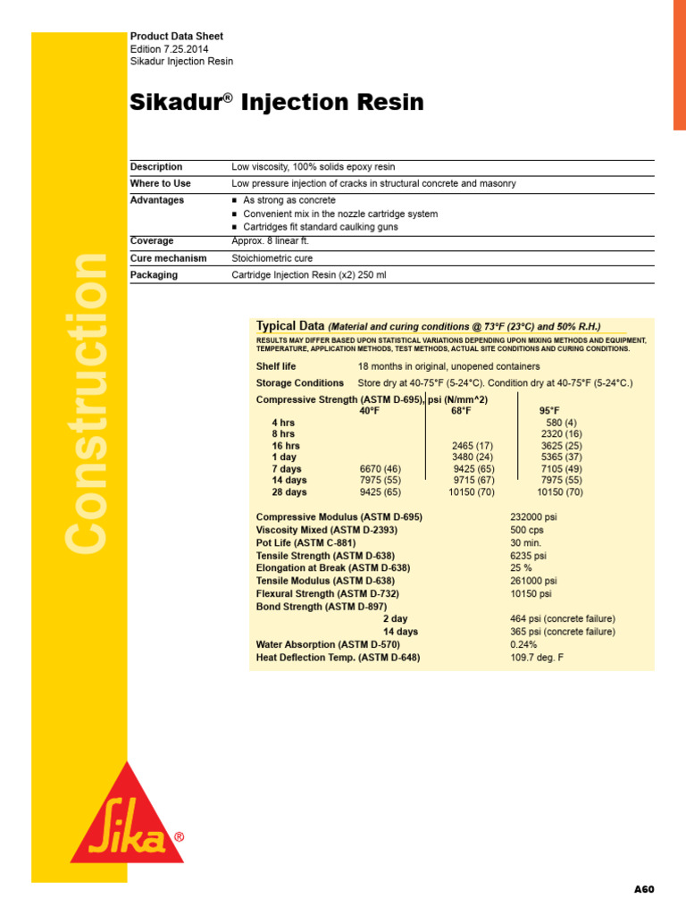 View of Sikadur Injection Resin | PDF | Concrete | Fracture