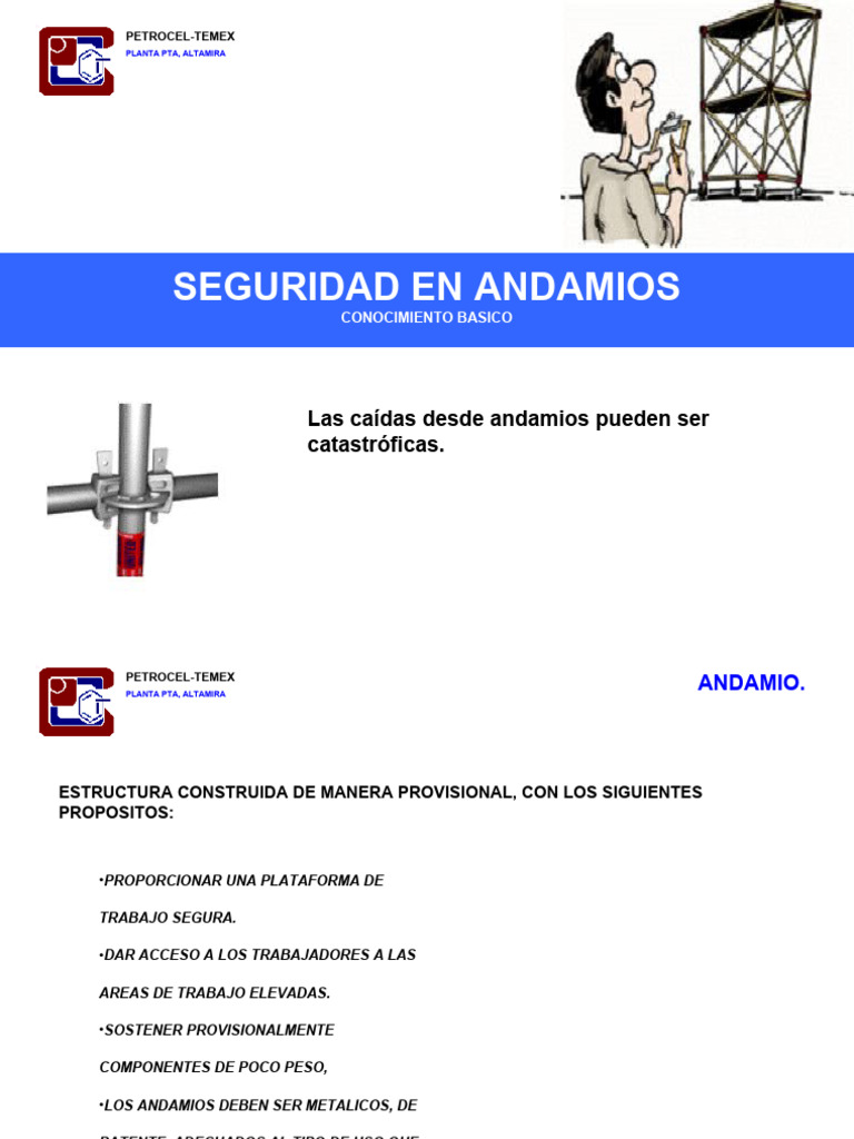 Curso Seguridad En Andamios Pdf Andamio