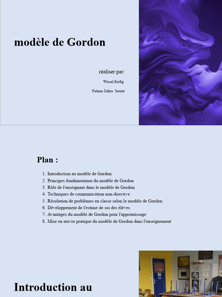 Modèle de Gordon en pédagogie active | PDF | Apprentissage | Pédagogie