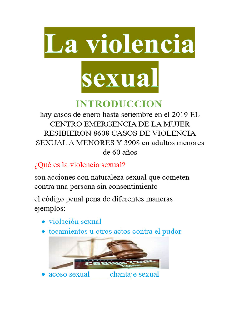 La Violencia Sexual 2.0 | PDF | Ciencias sociales