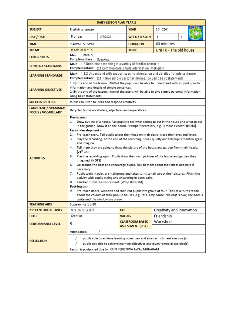 Week 17 | PDF | Lesson Plan | Vocabulary