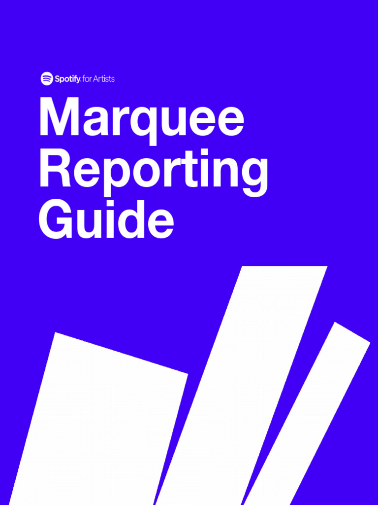 Marquee reporting guide en us download free pdf spotify marketing