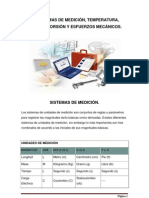 2.3 Sistemas de Medición, Temperatura, Presión, Torsión y Esfuerzos Mecánicos.