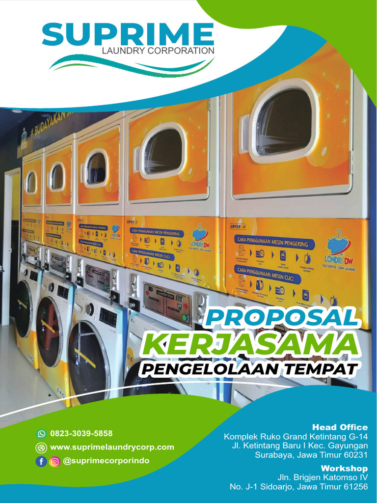 Proposal Kerjasama Laundry Suprime | PDF