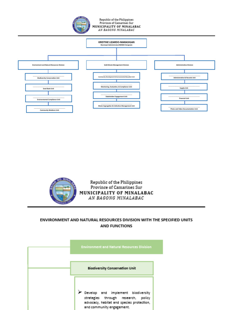 Minalabac Environmental Units Structure | PDF | Sustainability ...