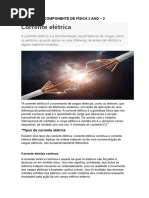 Componente de Física 2 Ano - 2