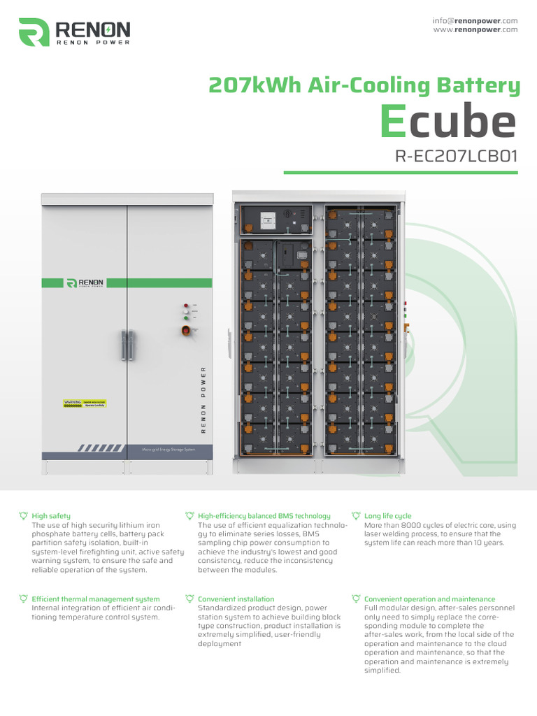 207kWh Air-Cooling Battery Ecube | PDF | Electric Power | Physical ...