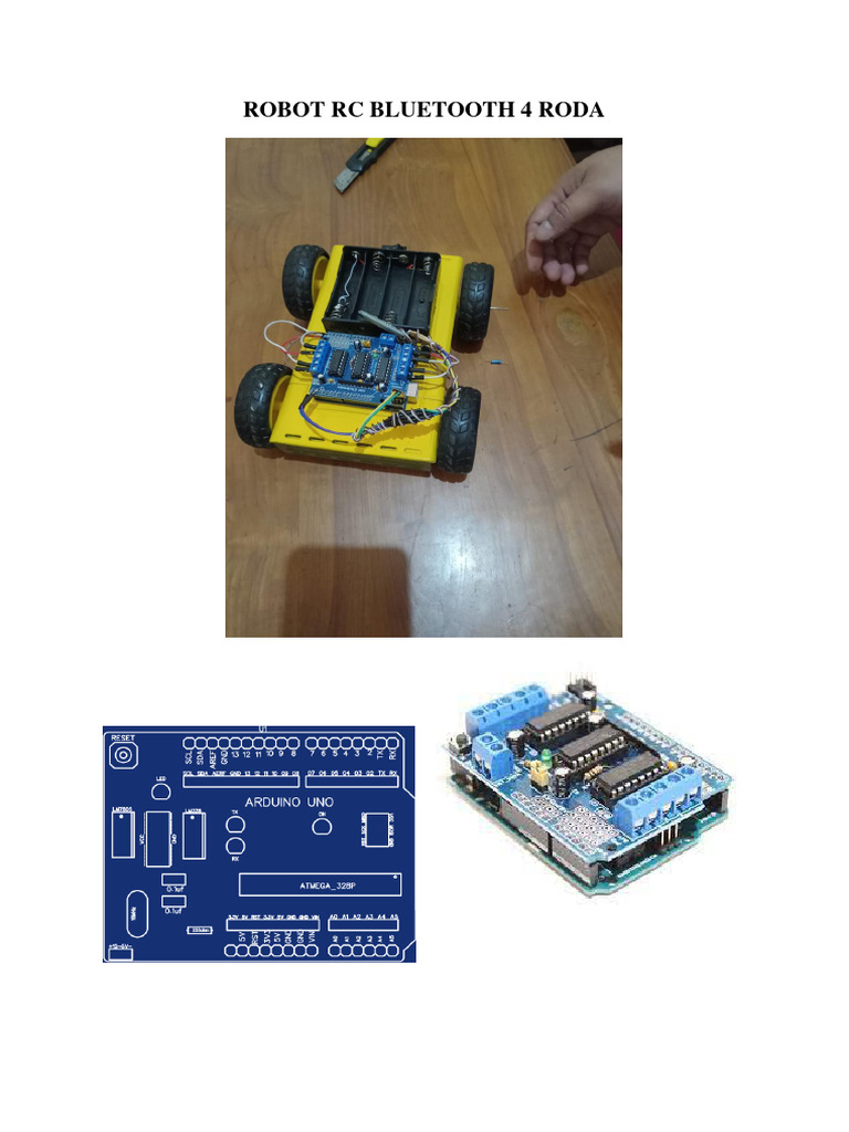 Robot RC Bluetooth 4 Roda | PDF | Arduino | Navigation