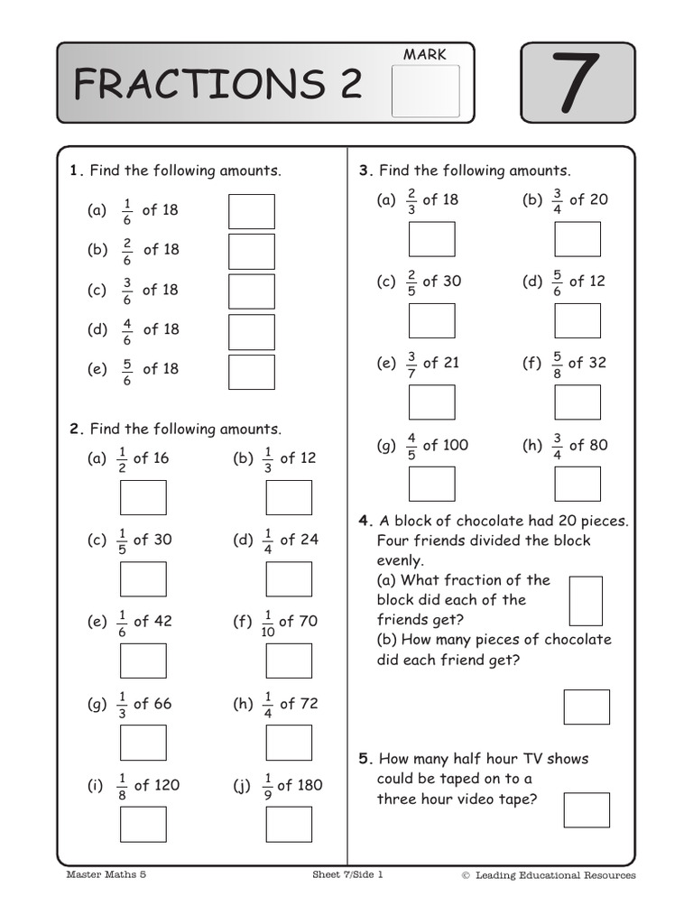 Fractions 2 | PDF