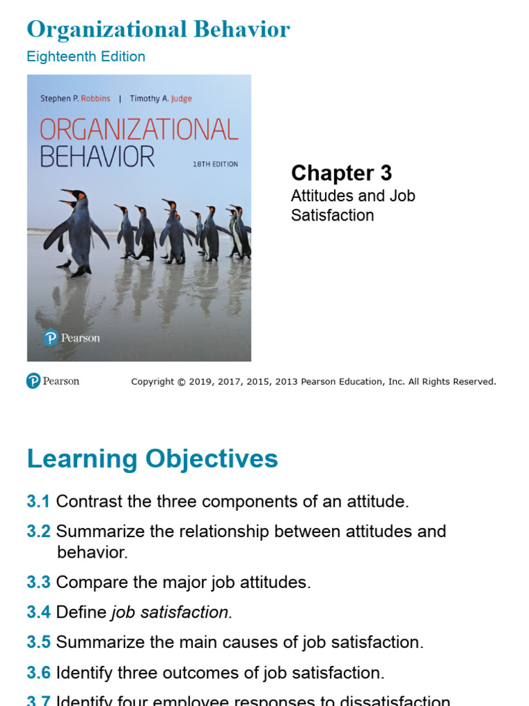 3, Attitudes and Job Satisfaction | PDF | Job Satisfaction | Attitude ...