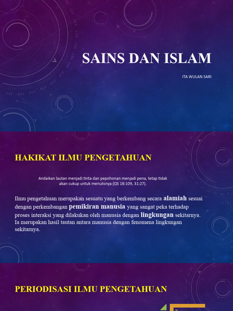 Integrasi Sains dan Islam dalam Pendidikan | PDF | Ilmu Sosial | Filsafat