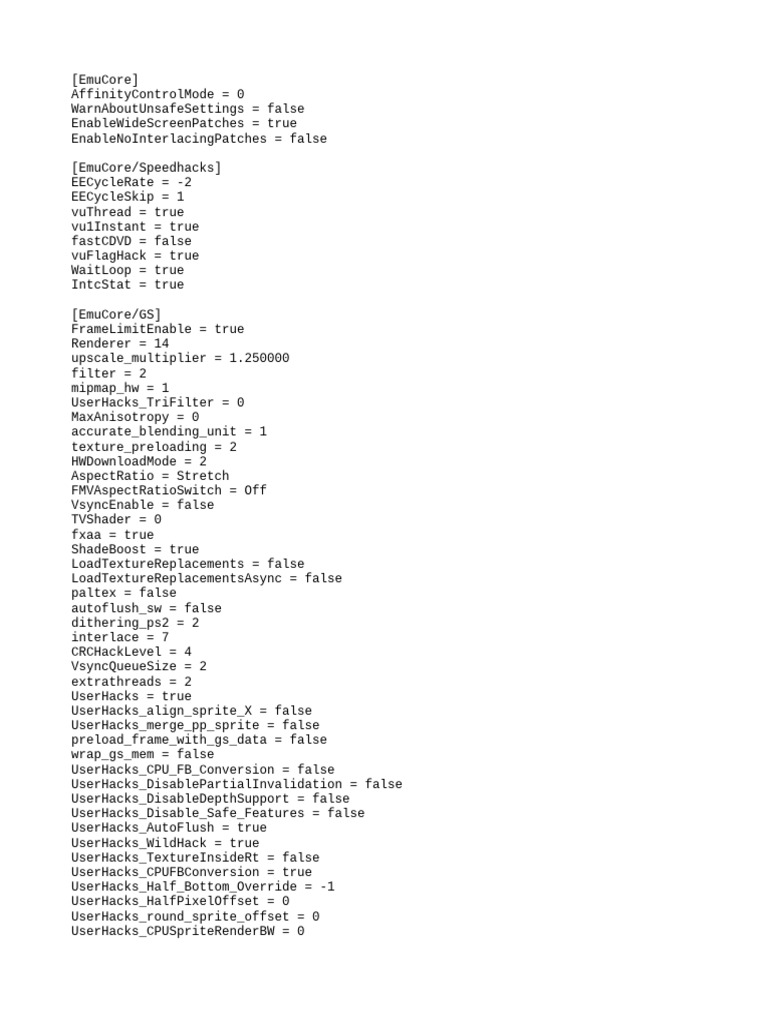 Emulator Configuration Settings | PDF | Technology & Engineering