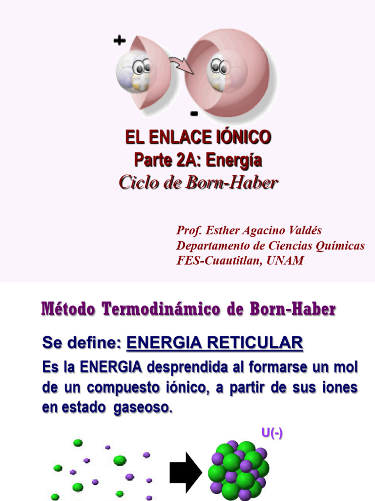 Cálculo Energía Reticular CaCl2 | PDF | Enlace iónico | Fenómenos ...
