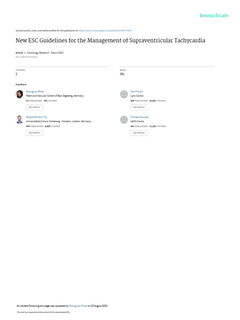 Guidline Svt Pdf Medical Specialties Cardiovascular System
