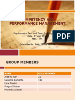 Competency & Performance - 2003 Format