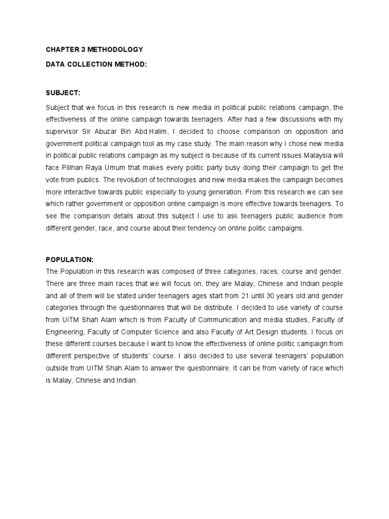 quantitative research chapter 3