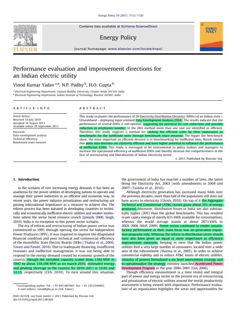 Performance Evaluation of Indian EDDs | PDF