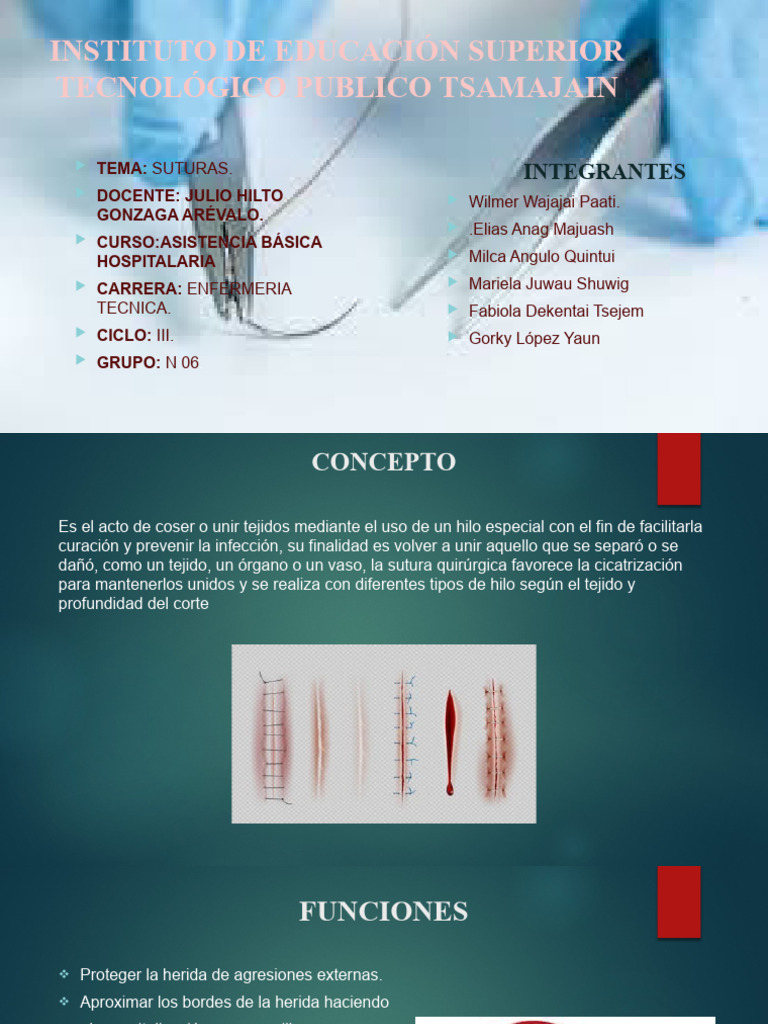 Suturas Pdf Sutura Quirúrgica Herida