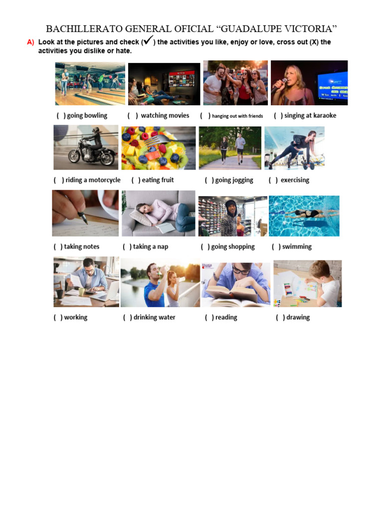 Activities and Preferences for Teens | PDF