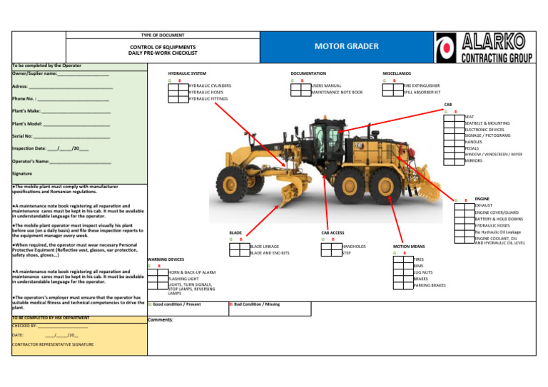 Motor Grader Pdf Automotive Industry Manufactured Goods